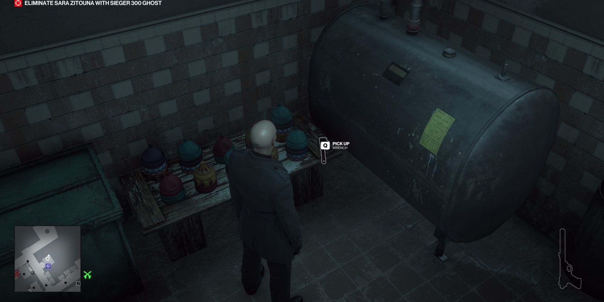 Hitman Sieger 300 Ghost Cheveyo Calibration Storage Room Wrench