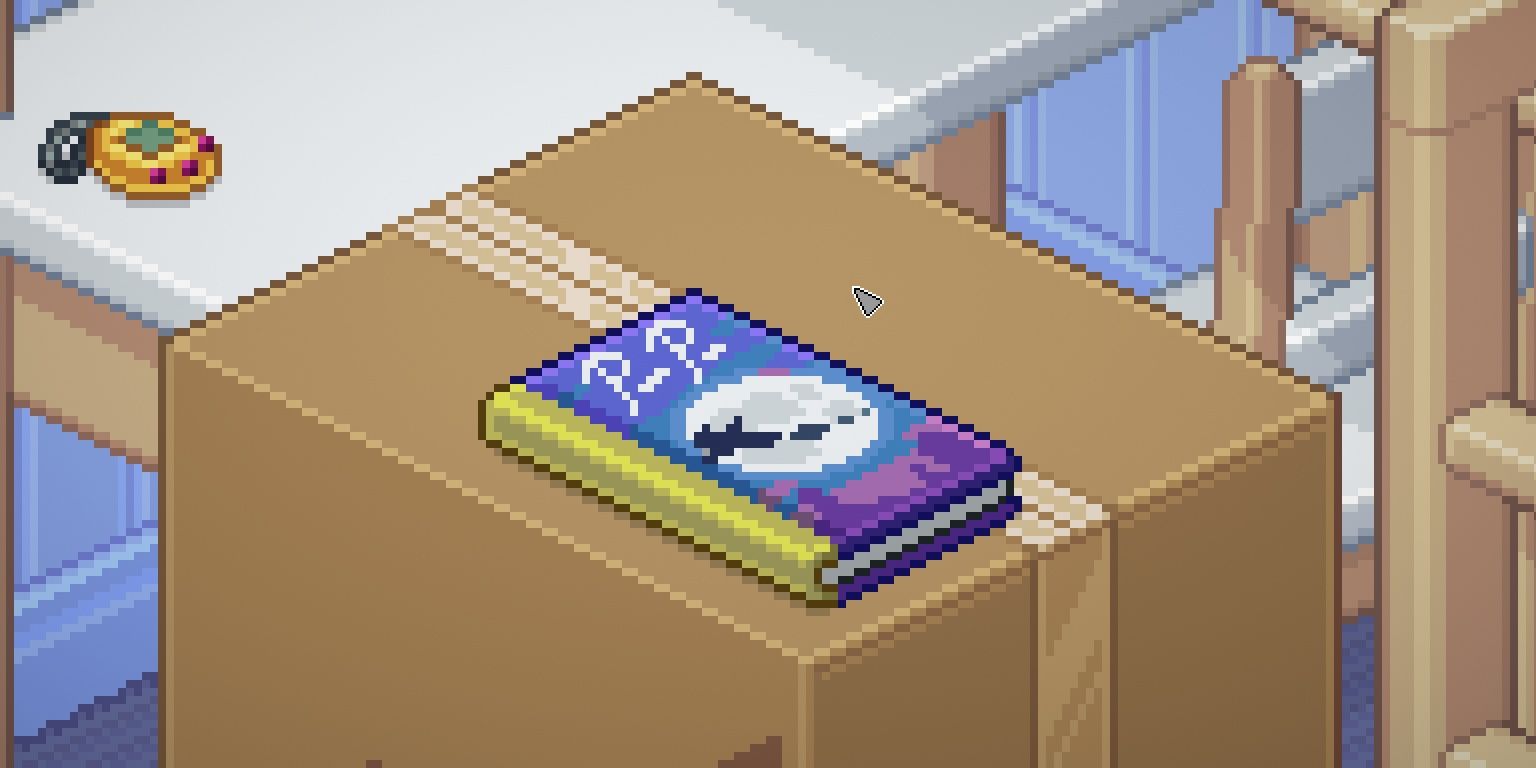 kids book on a box in unpacking