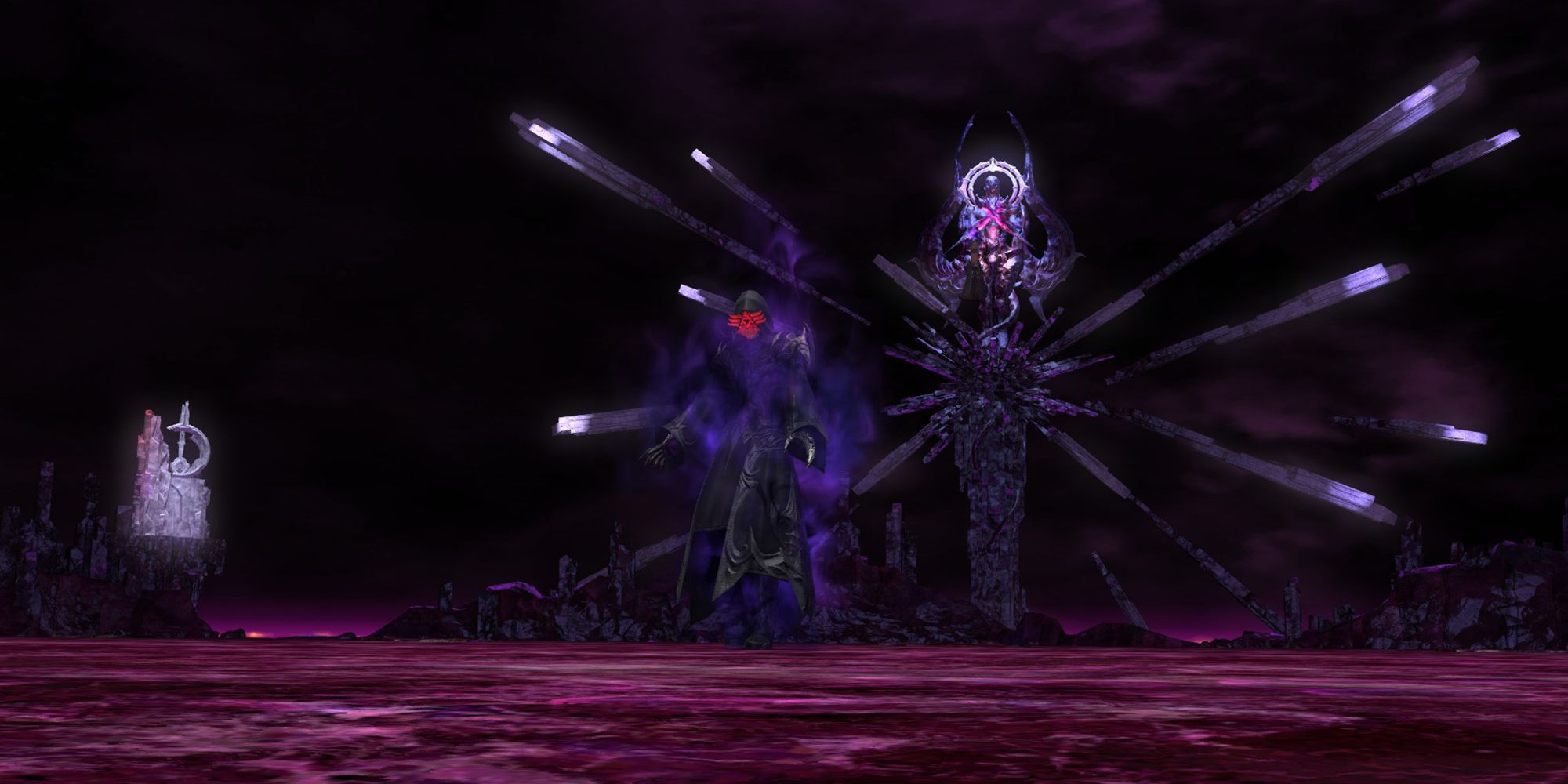 nabriales in the chrysalis while Minfilia is imprisoned behind