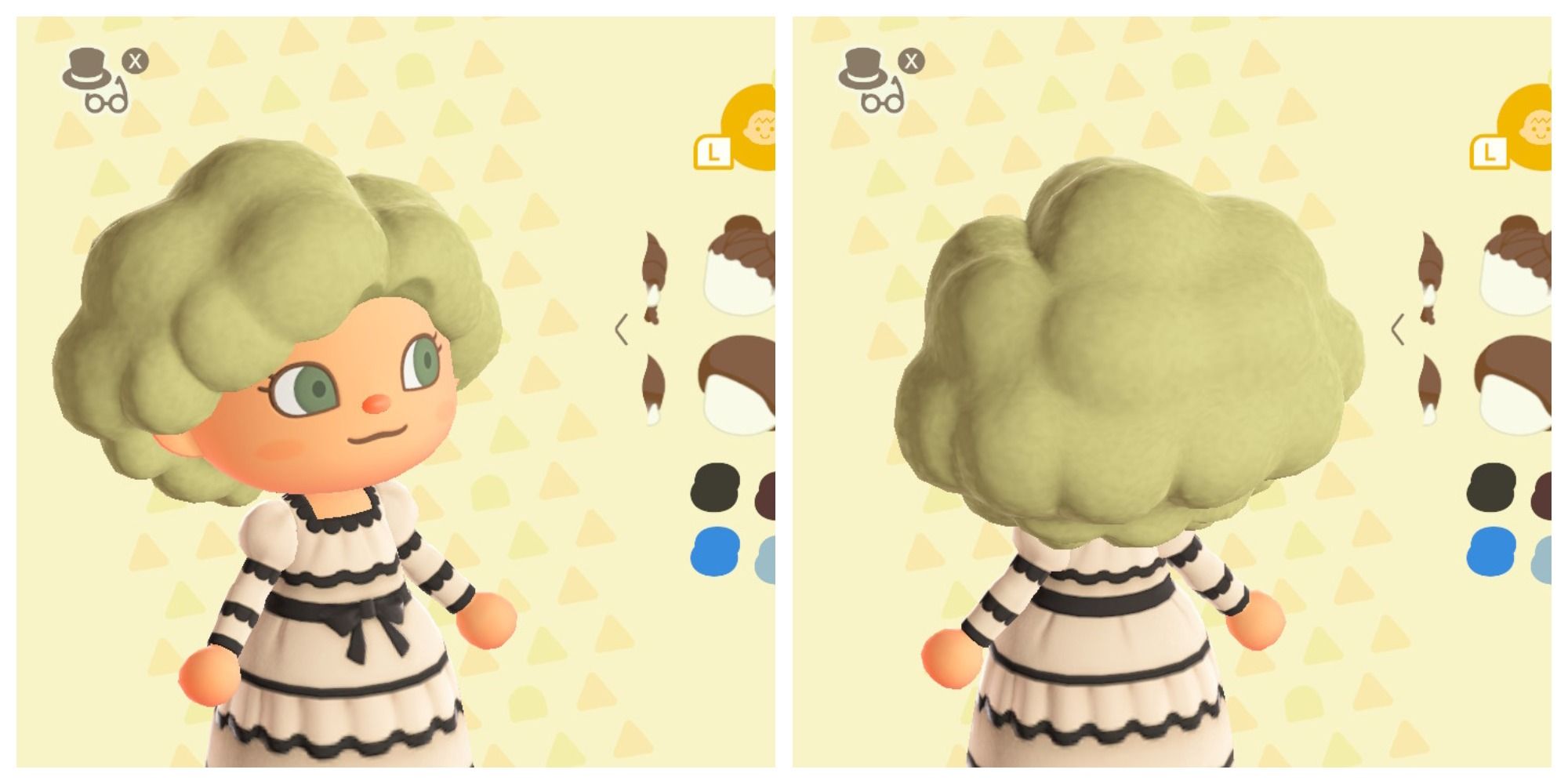 Animal Crossing New Horizons Textured Afro Hairstyle