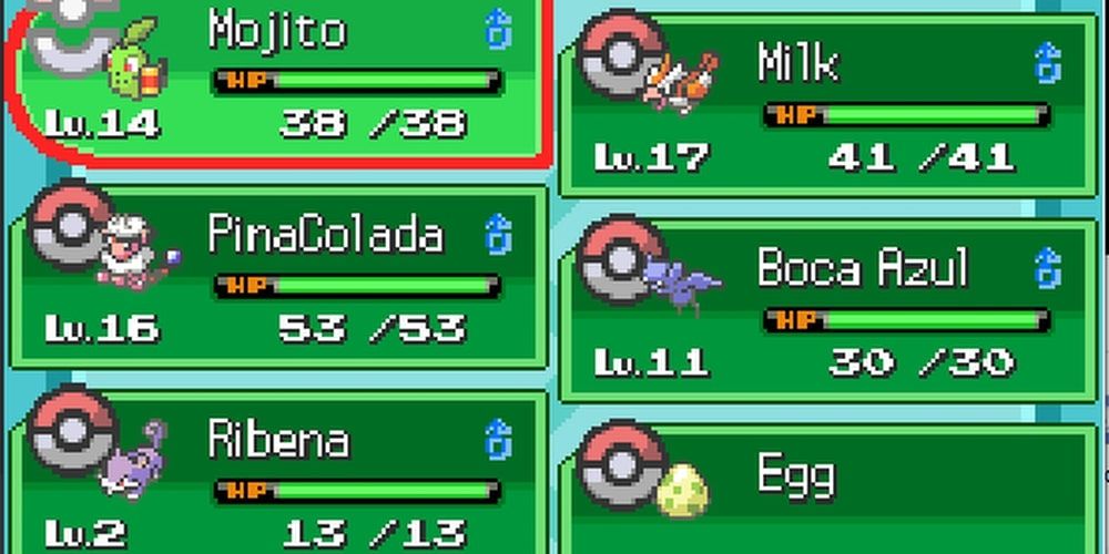 Pokemon Heartgold Soulsilver Team Chikorita Pidgey Flaaffy Zubat Rattata