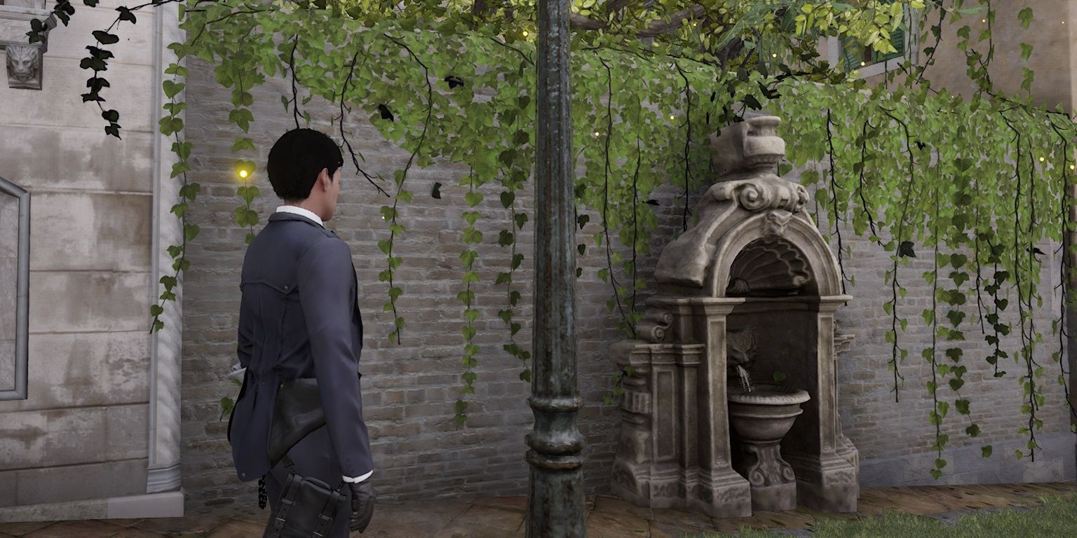 sherlock near garden area in sherlock holmes chapter one