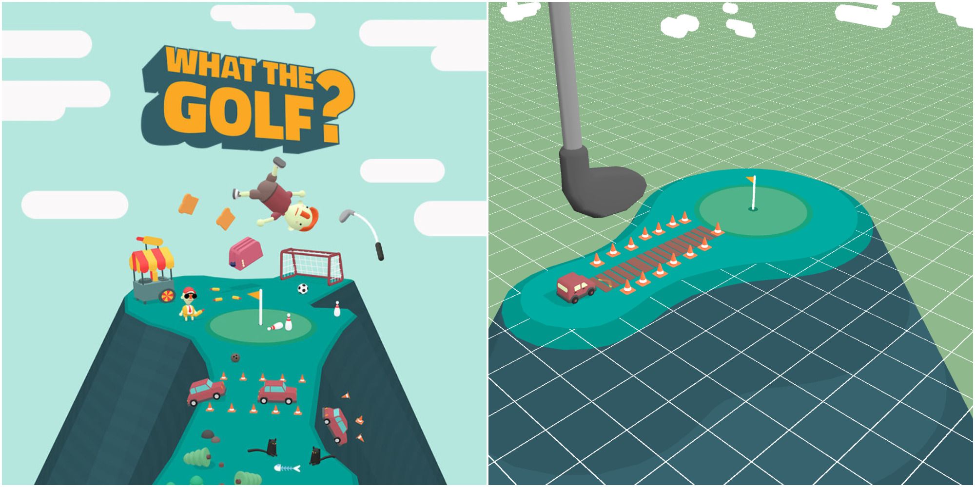 what the golf cover art & level editor gameplay