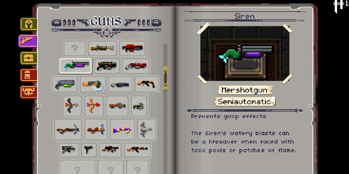 Enter The Gungeon Ammonomicon Entry Gun Siren