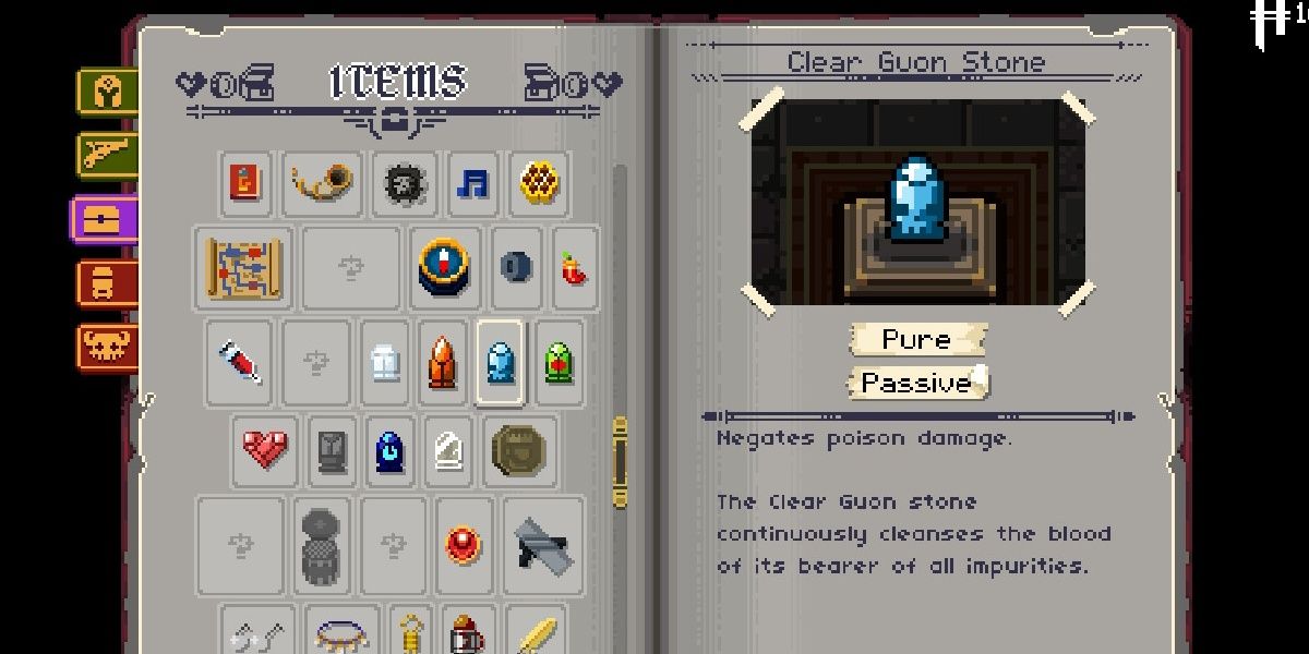 Enter The Gungeon Ammonomicon Entry Item Clear Guon Stone