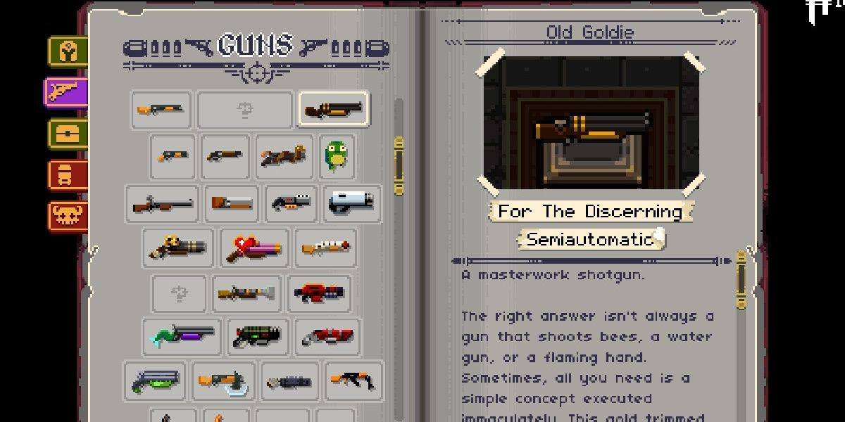 Enter The Gungeon Ammonomicon Entry Gun Old Goldie