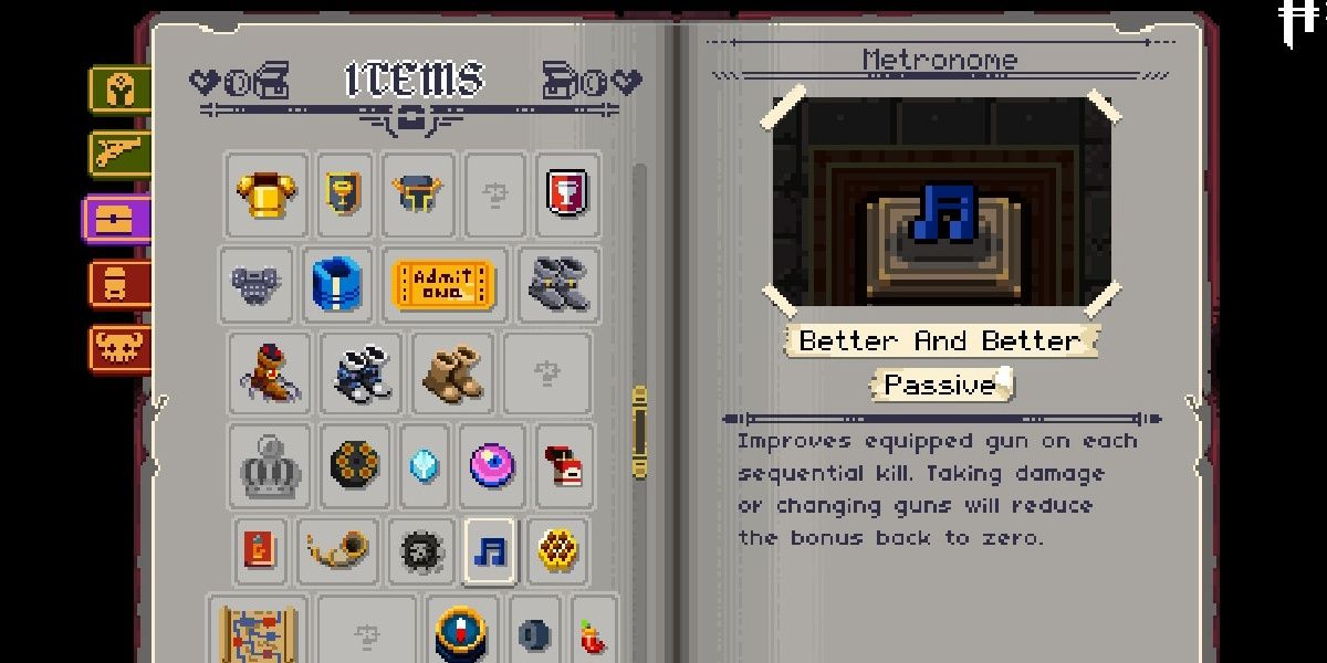 Enter The Gungeon Metronome Ammonomicon Entry Item