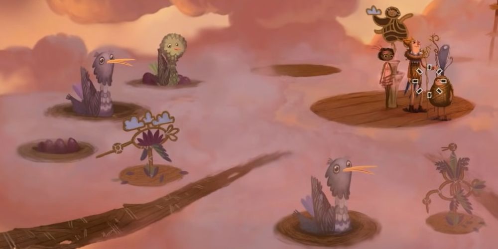 Broken Age, Vella exploring Meriloft