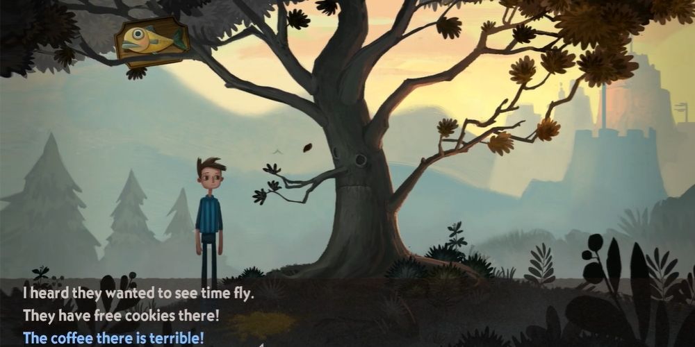 Broken Age, tree joke dialog options