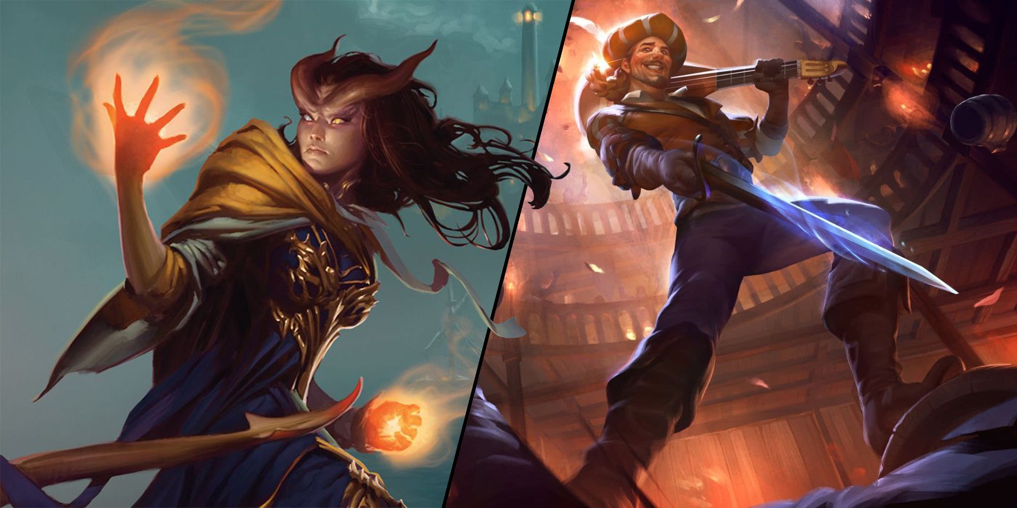 D&D Reaction Spell Split Image Artwork