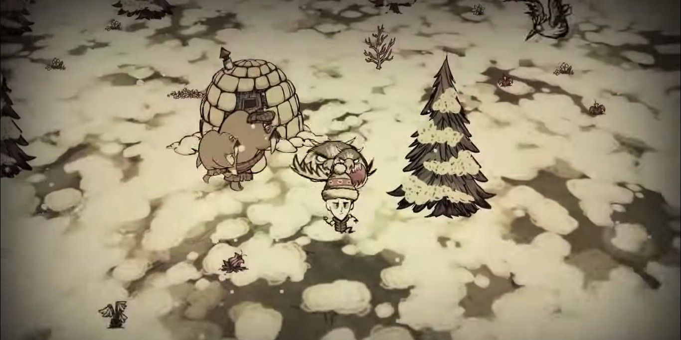 Don't Starve winter gameplay wilson