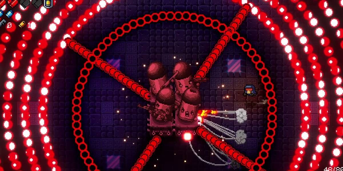 Enter The Gungeon Marine Fighting Phase One Kill Pillar Boss