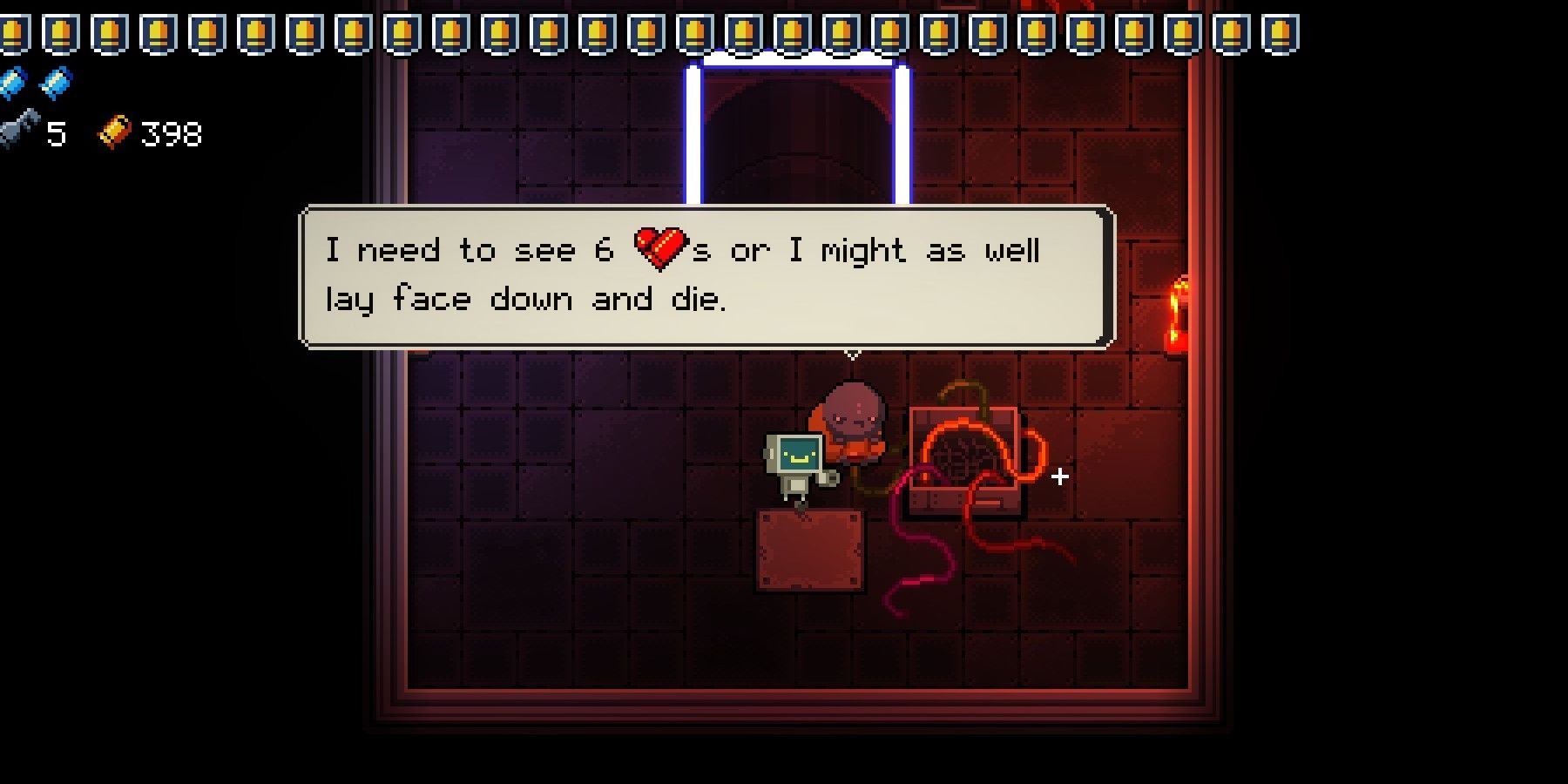 Enter The Gungeon Tinker And The Robot In The Forge Elevator Shaft Armor