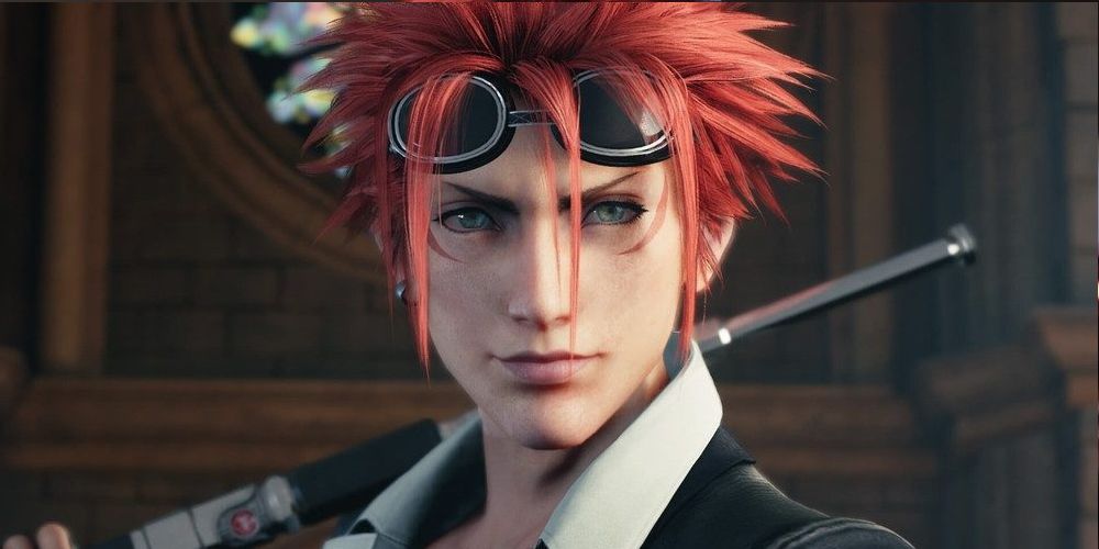 Final Fantasy 7's Reno smiling and looking confident