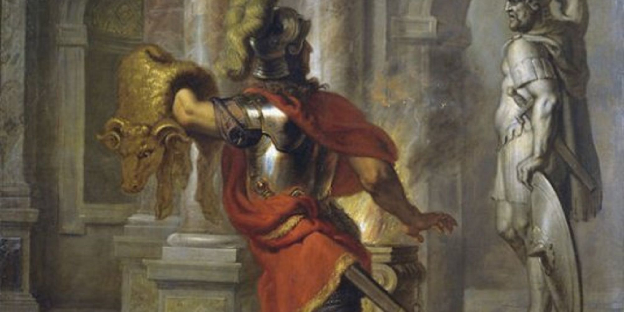 Jason Holding The Golden Fleece