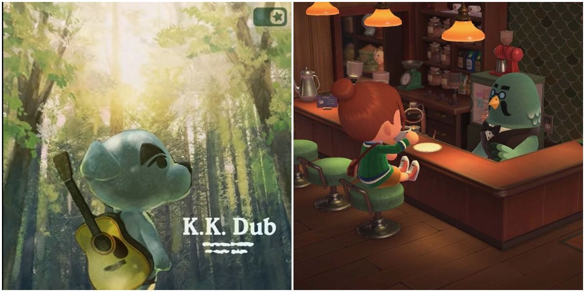 animal crossing new horizons K.K. Slider K.K. Dub and Brewster the pigeon 