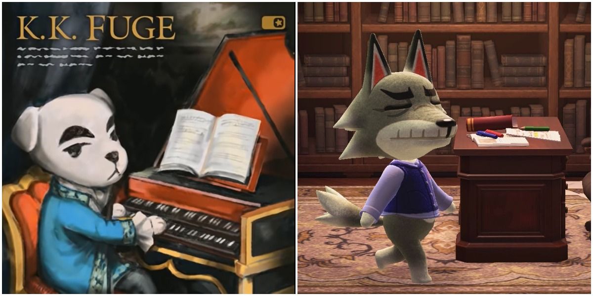 animal crossing K.K. Slider K.K. Fugue and dobie wolf villager