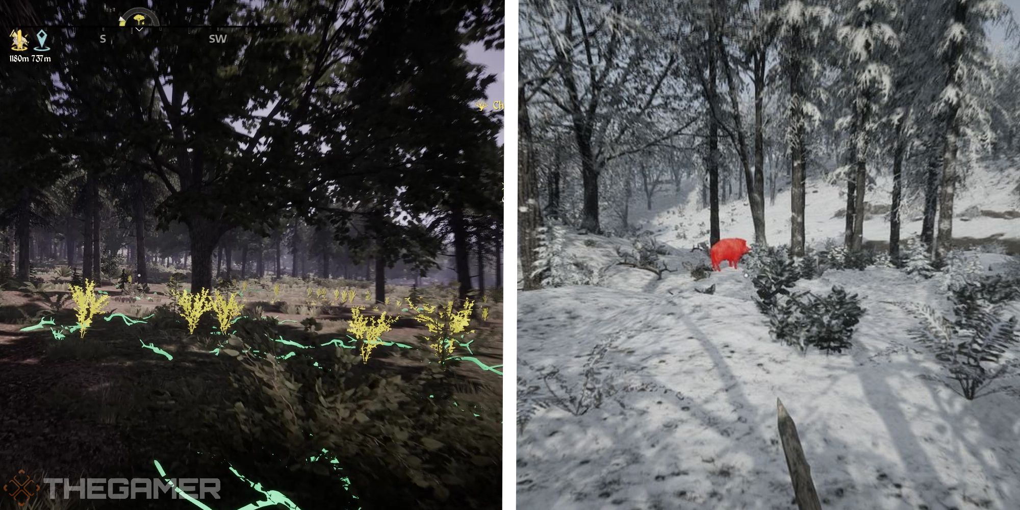 images of inspector mode in action, highlighting objects