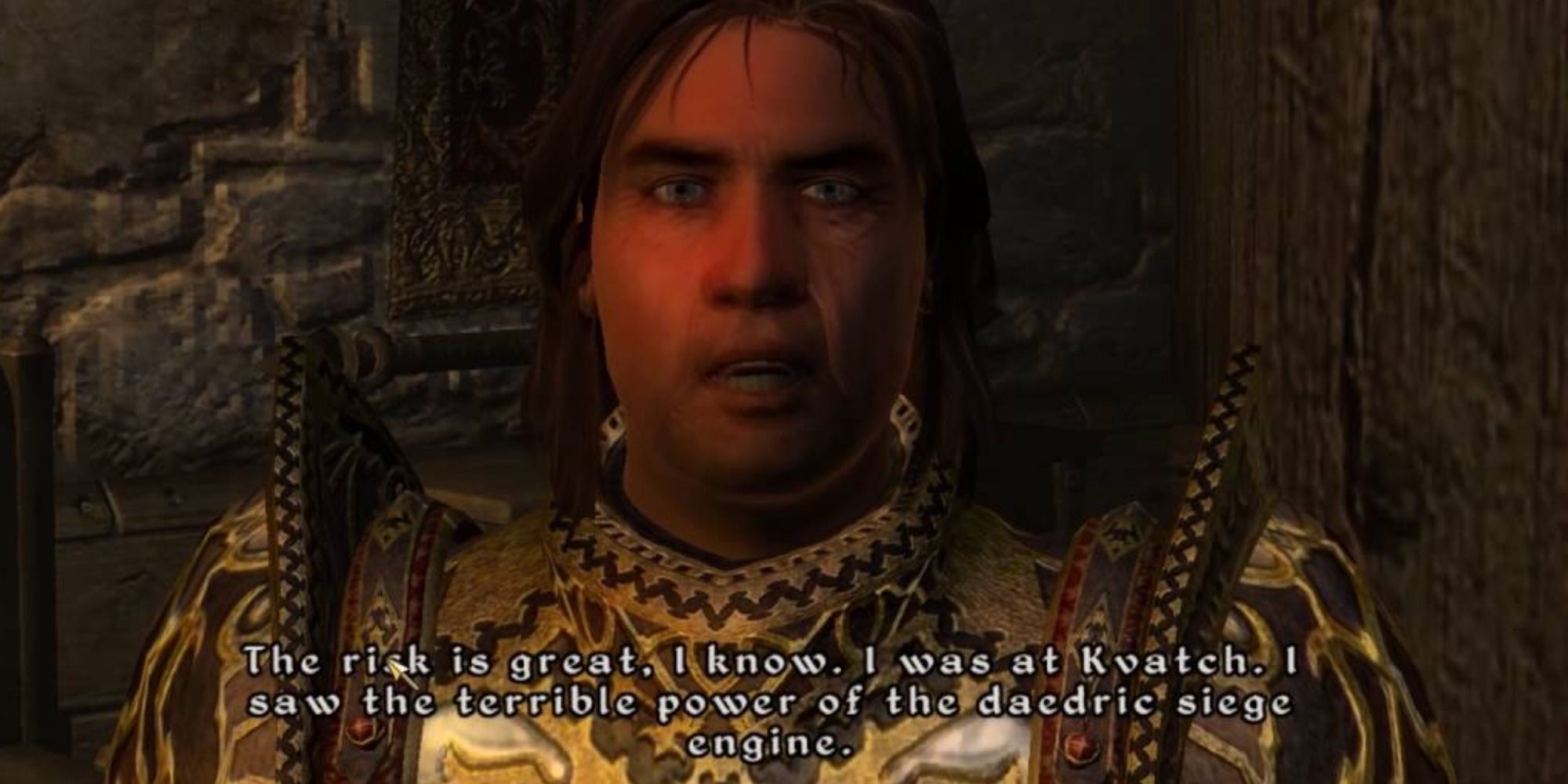 Martin Septim talking about the plan of attack in Oblivion