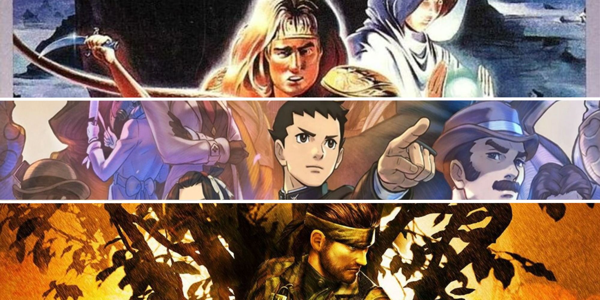 Prequels Featured Image with The Great Detective, Castlevania 3, and Metal Gear Solid 3