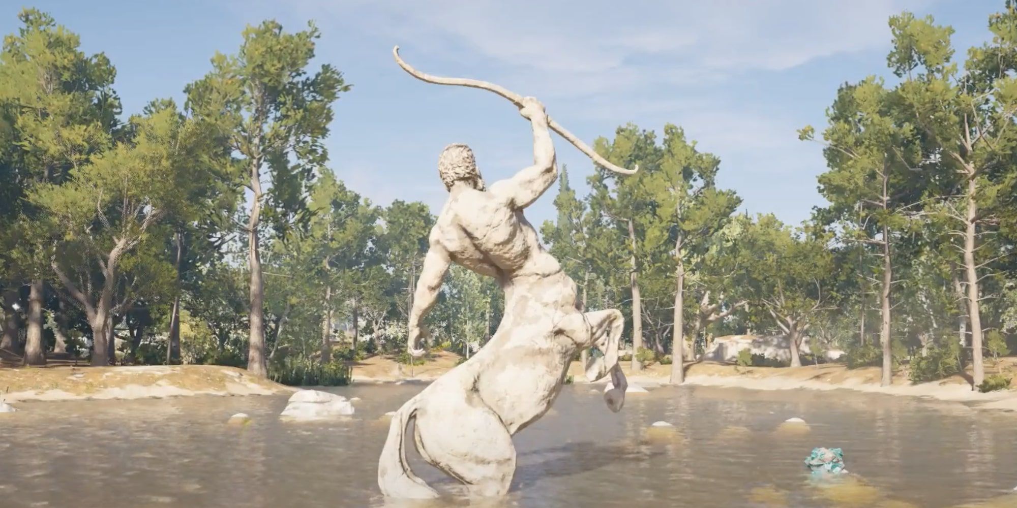 Assassin's Creed Odyssey Centaur statue at Elis