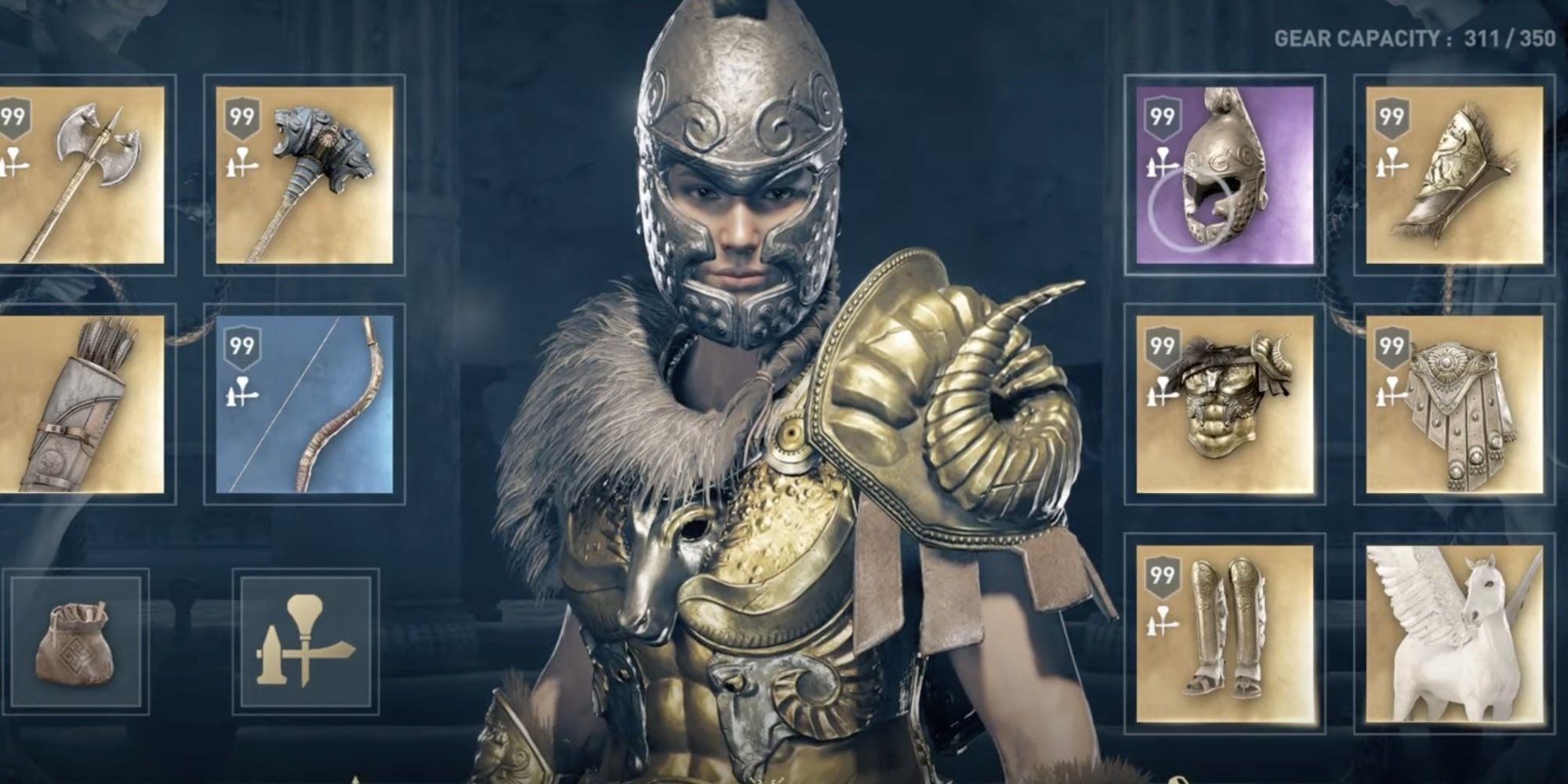 Assassin's Creed Odyssey Kassandra wears Auxesia's Helm of Darkness