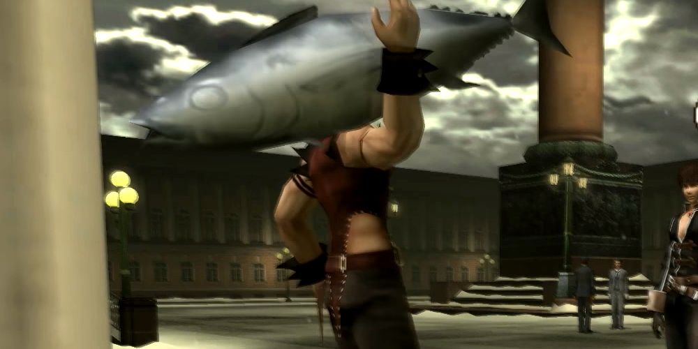 Shadow Hearts 2: Joachim's Frozen Tuna weapon