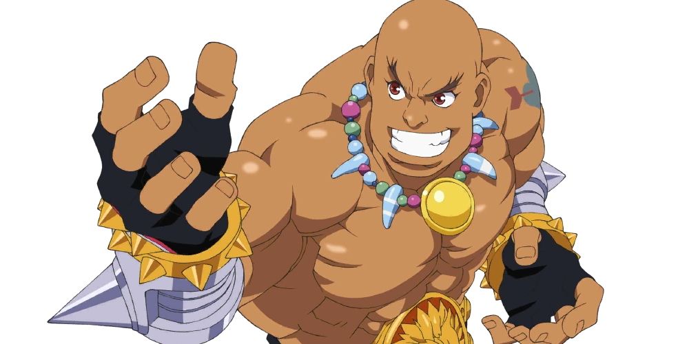 Tales Of Destiny's Bruiser Khang in a fighting pose