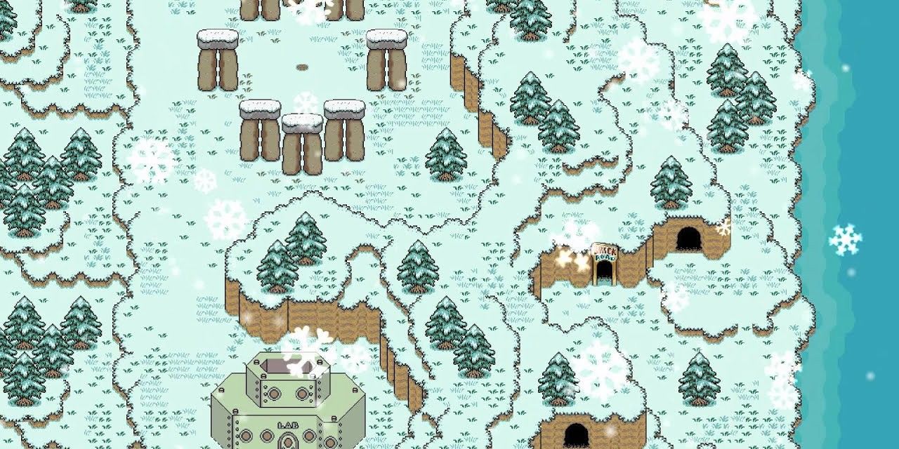 Winters White Nintendo Mother or Earthbound Snowy Winter Scene
