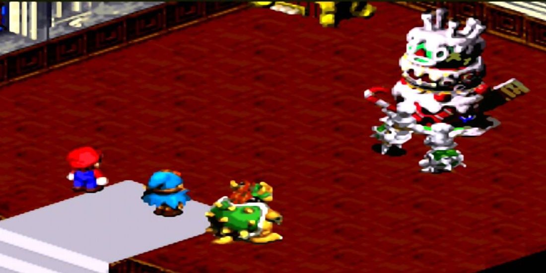 Bundt boss fight from Super Mario RPG