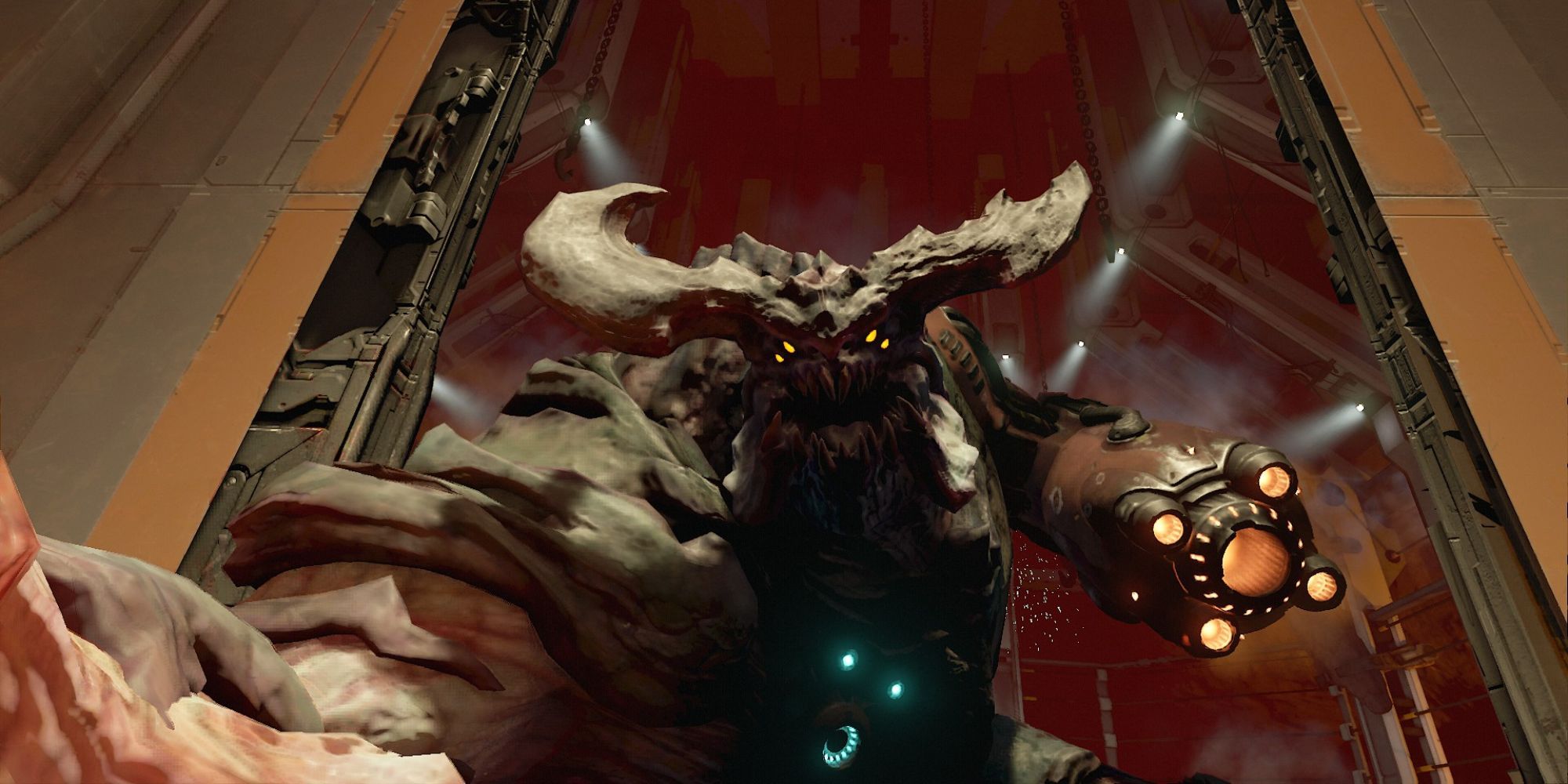 cyberdemon boss fight in doom 2016