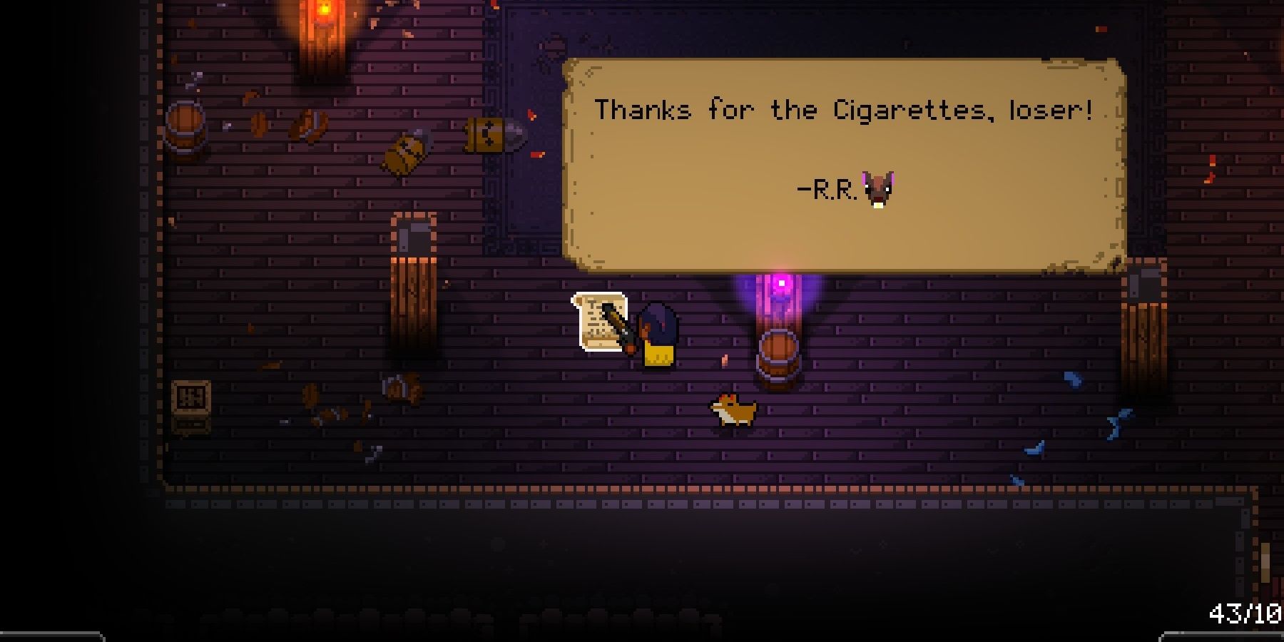 Enter The Gungeon Resourceful Rat Stole Cigarettes Note Hunter 
