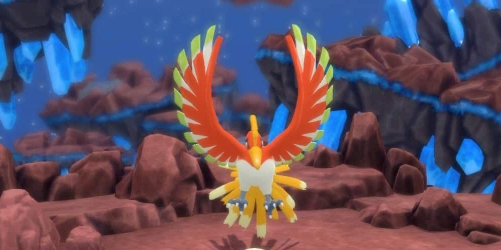 Legendary Ho-Oh outside of battle