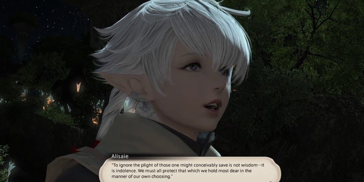 Alisaie speaking. 