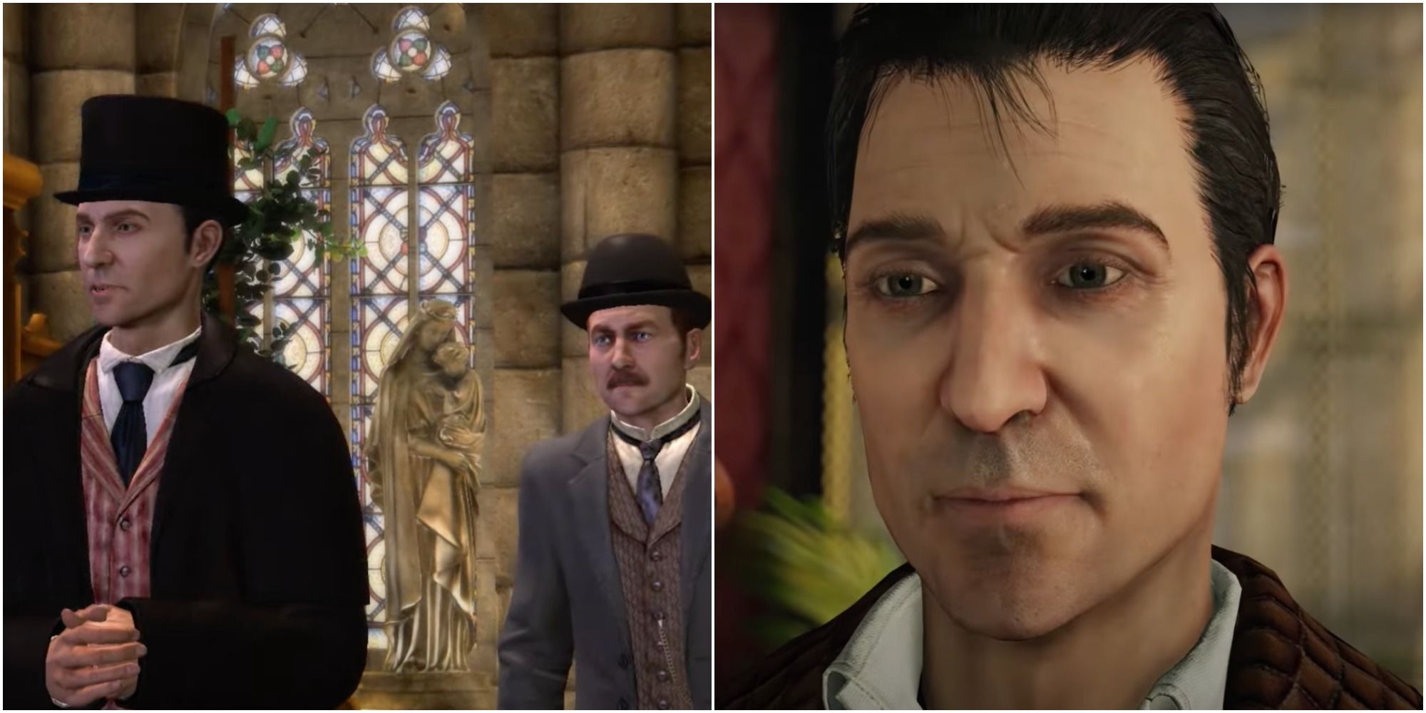 Collage of Sherlock and Watson in The adventures of Sherlock Holmes