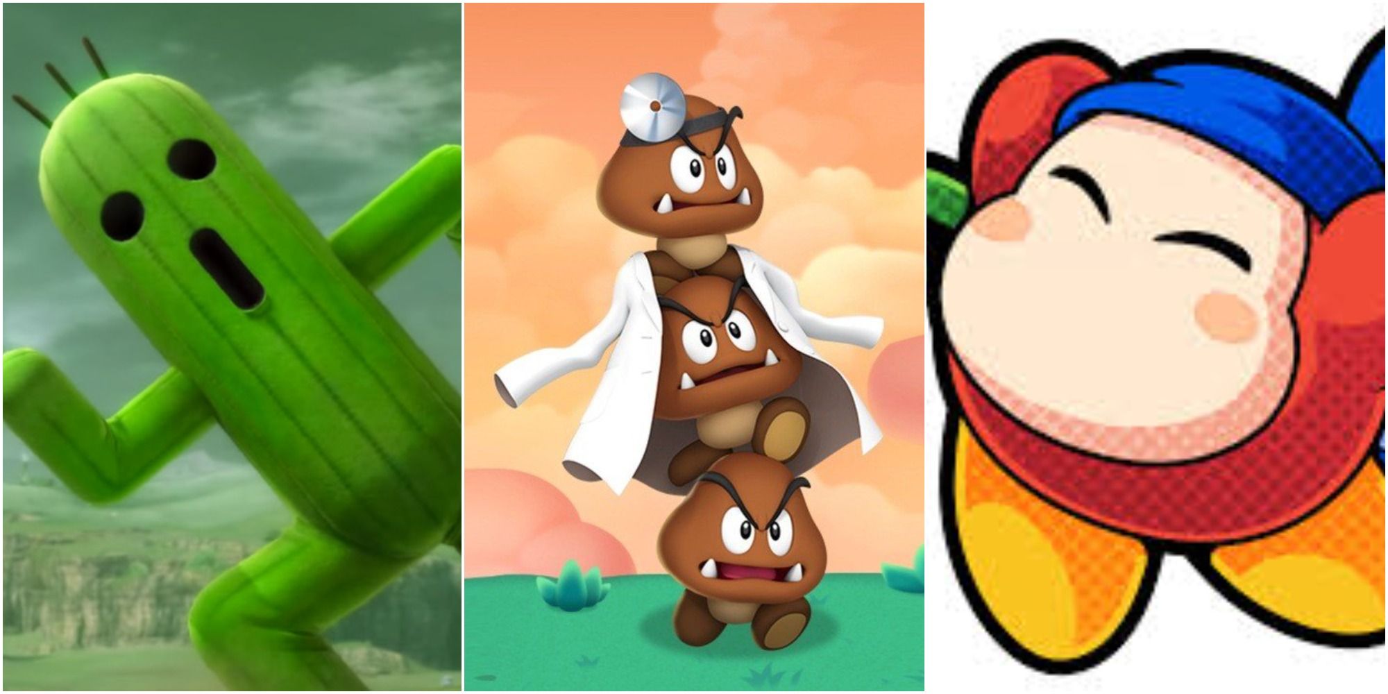 Featured - Cactuar, Goomba tower, Waddle Dee