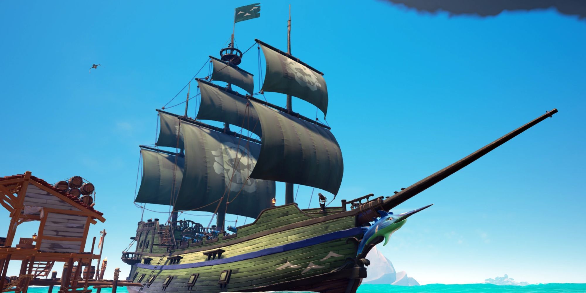 Sea Of Thieves Killer Whale Set On A Ship