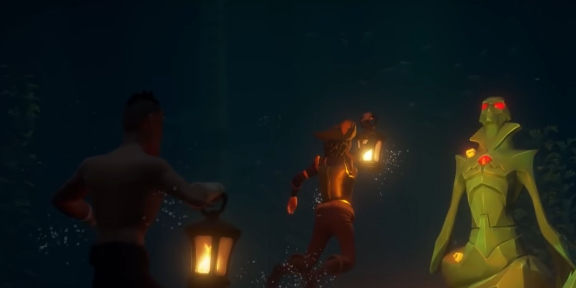 Sea Of Thieves Mermaid Statue Under The Water