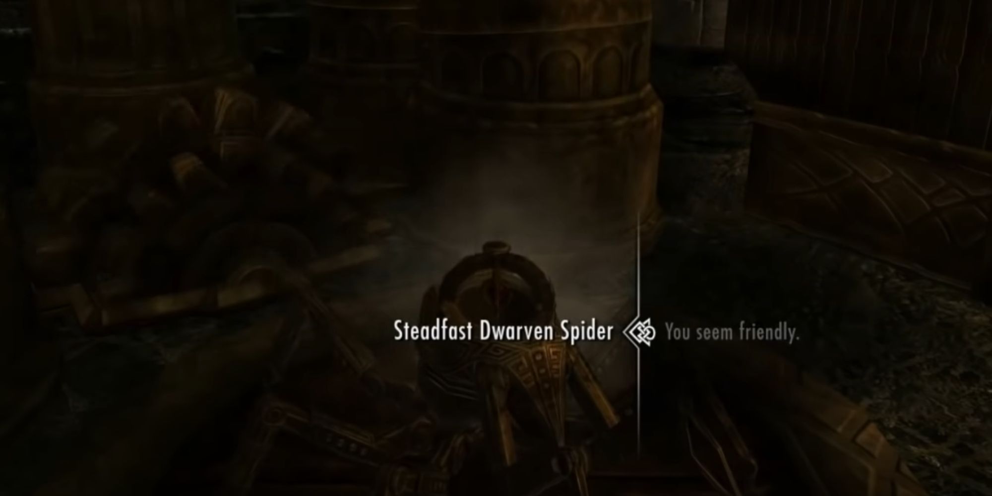Skyrim Steadfast Dwarven Spider Companion Inside Kagrumez