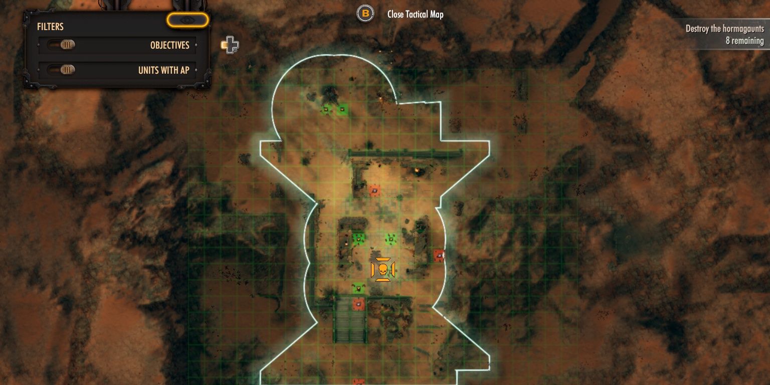the tactical map in warhammer 40k battlesector