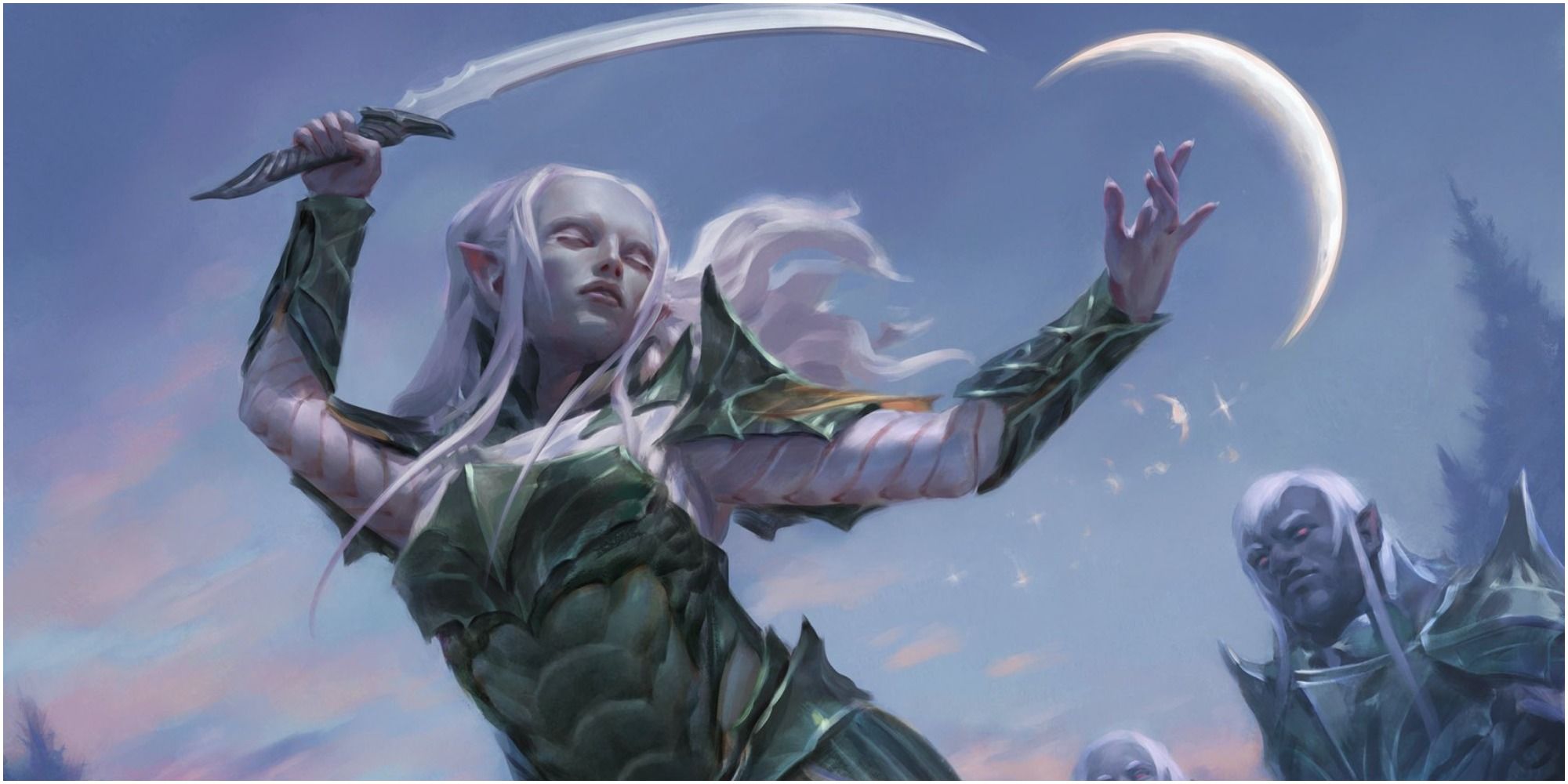 trelasarra elf cleric mtg art kieran yanner