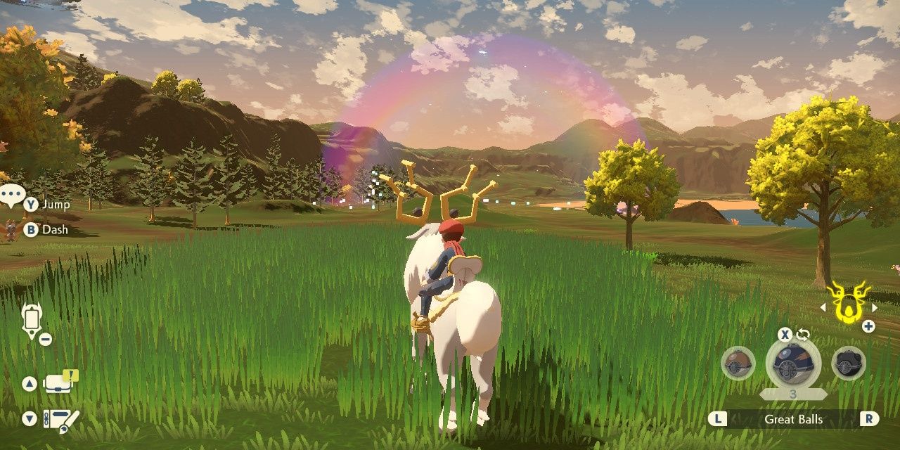 Space-Time Distortion Field in Pokemon Legends: Arceus