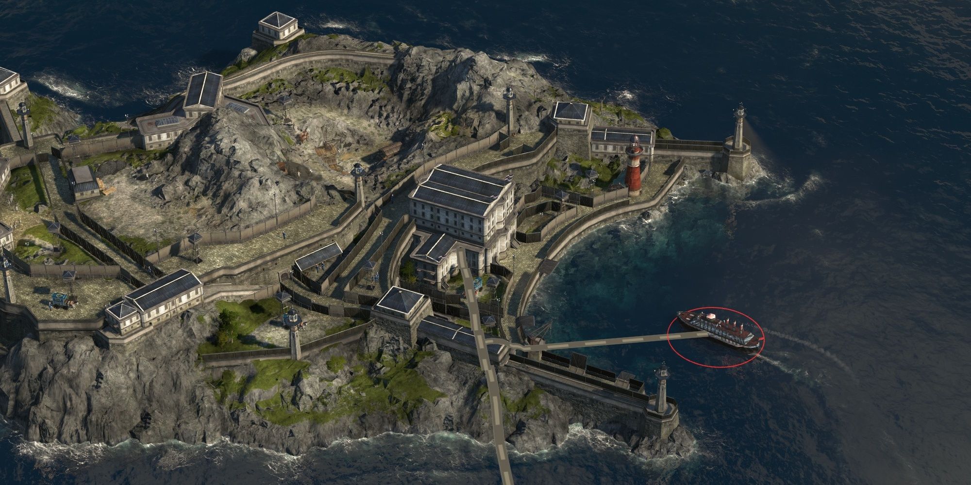 Anno 1800 screenshot showing a trade of soap bars at the prison