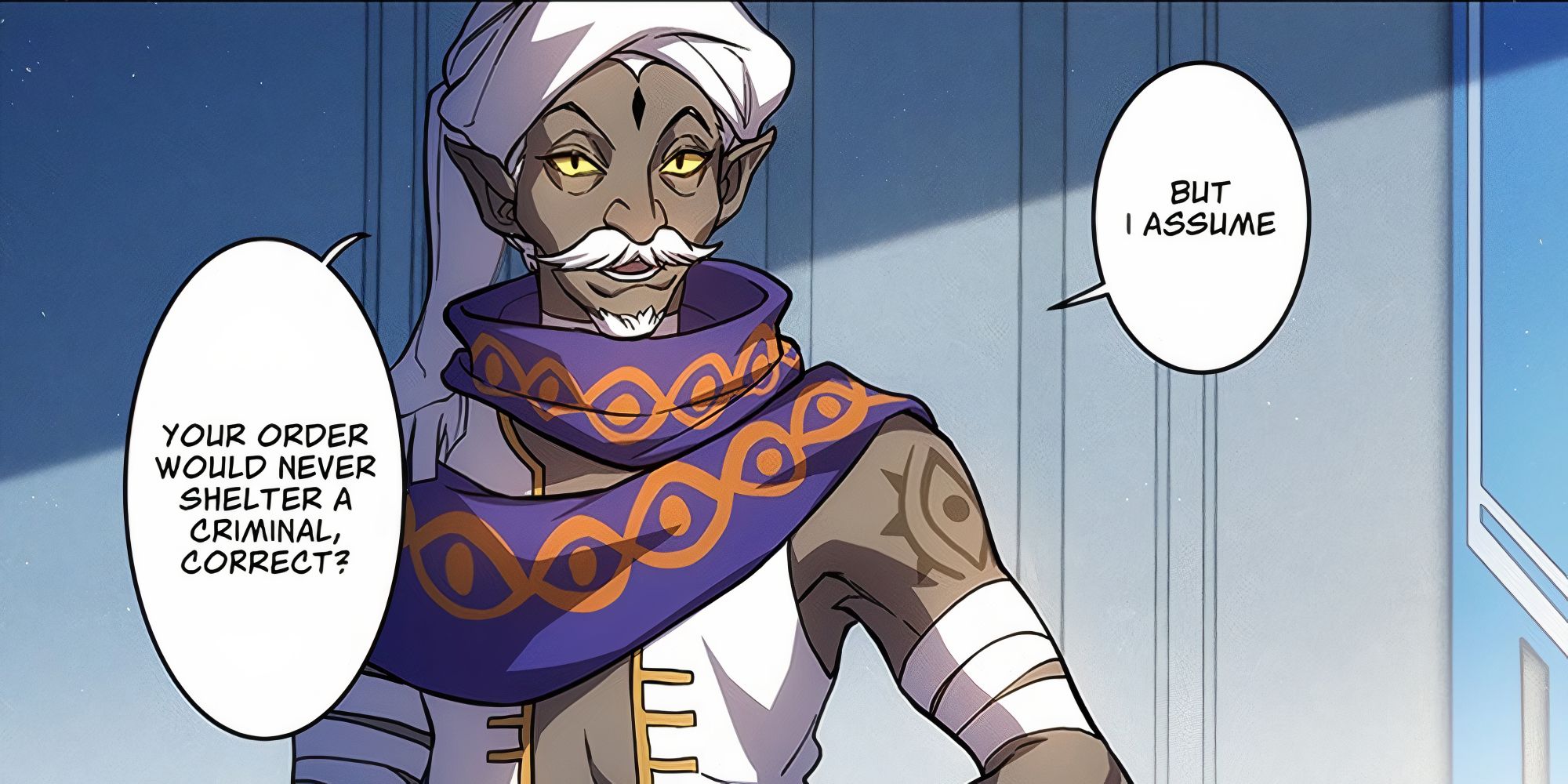 Genshin Impact manga Barnabas in a comic panel