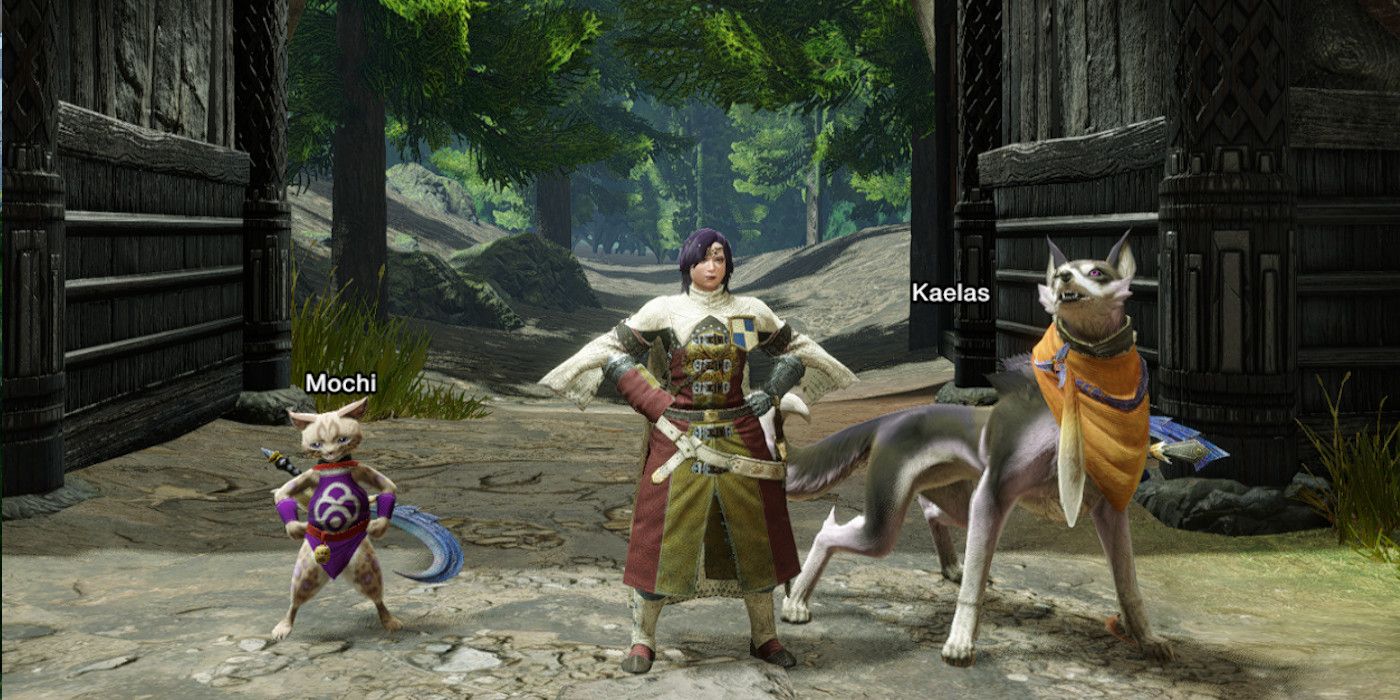 Buddies-Palamute-Palico-guide-Monster-Hunter-Rise-pose-2