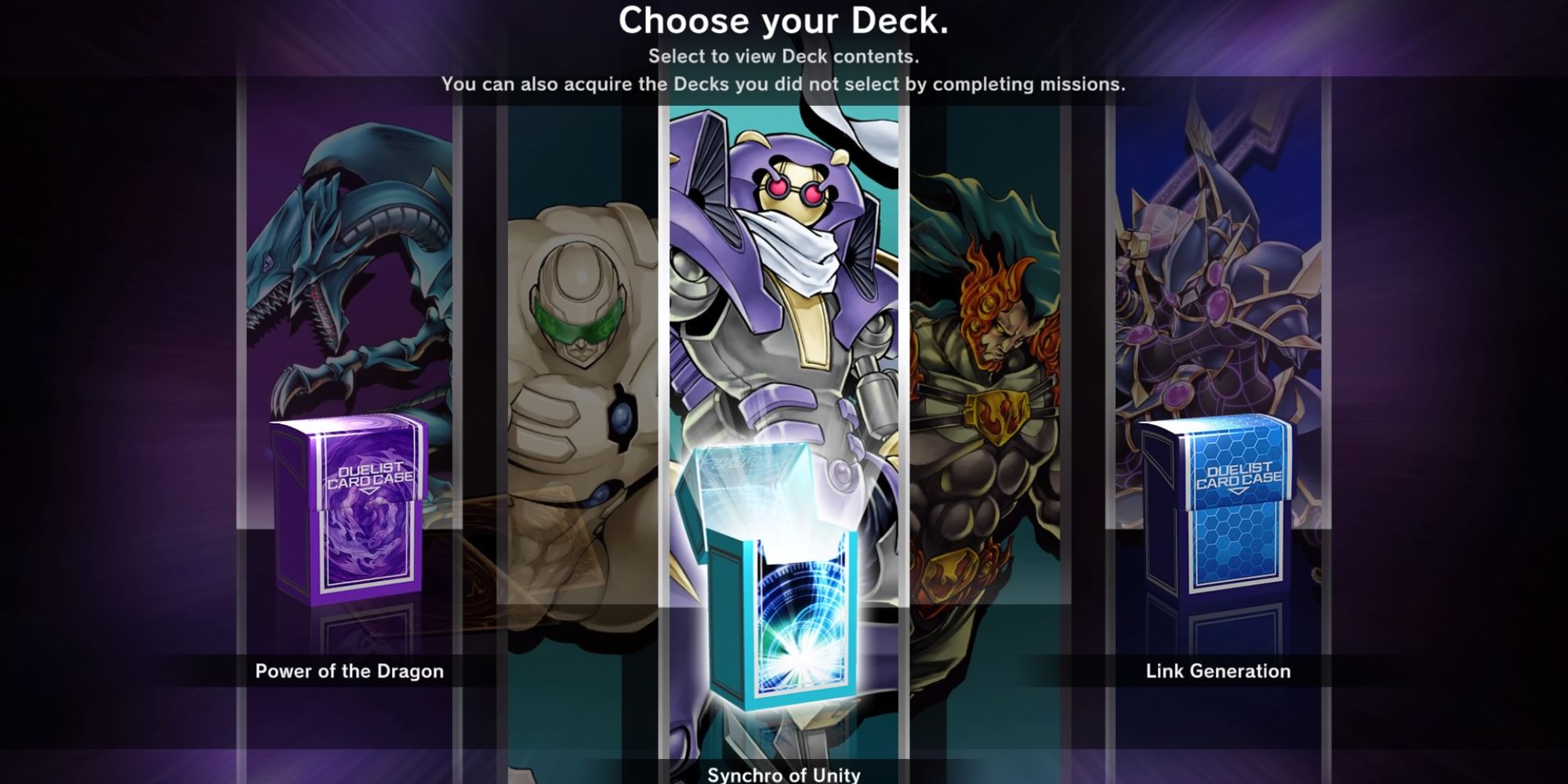 Yu-Gi-Oh! Master Duel a series of different coloured boxes with monsters appearing above them with the middle box opened shooting light out of it with Junk Warrior above it