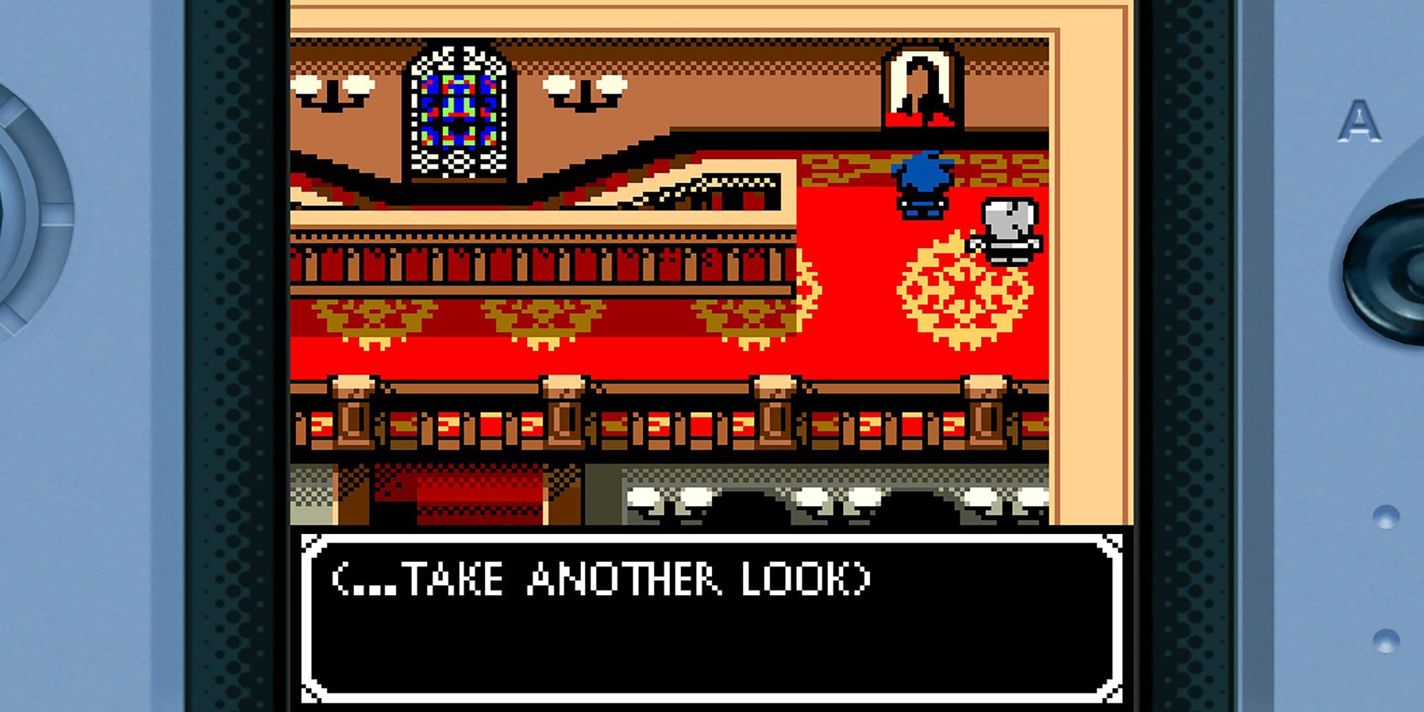 Cap take another look at the cute woman portrait in the upper corridor of Spencer Mansion at SC Park in SNK VS. Capcom: Card Fighters' Clash.