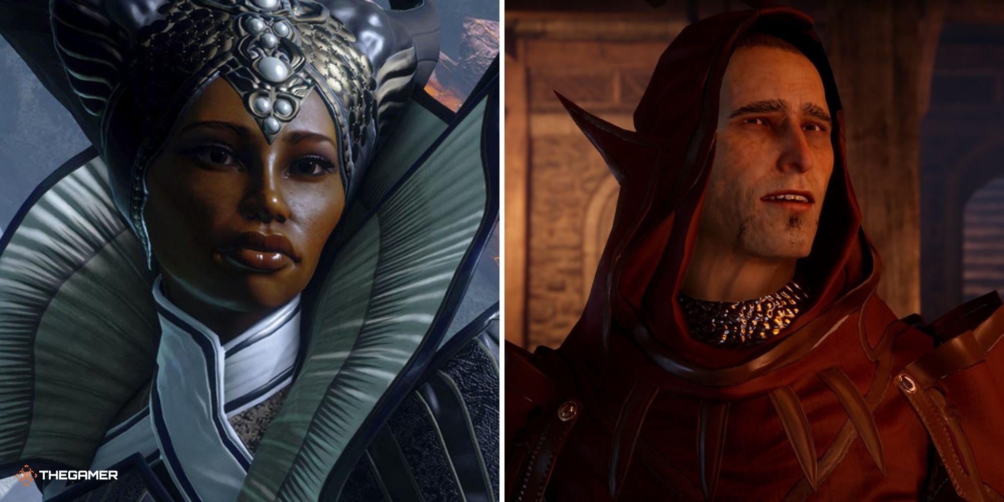 Dragon Age - Magister on right, Vivienne from Inquisition on left