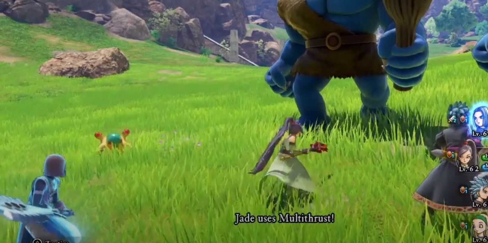 Jade using Multithrust ability on a foe 