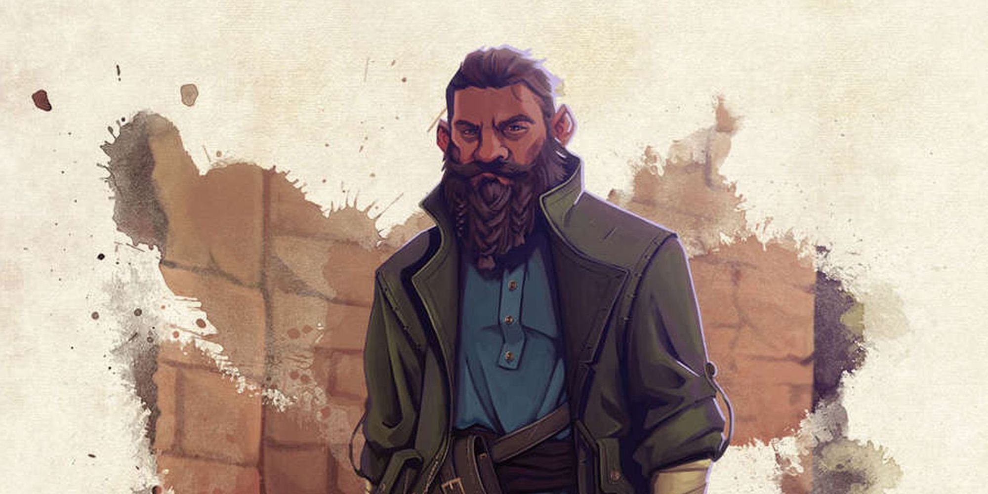 Dungeons & Dragons street fighter in a trench coat